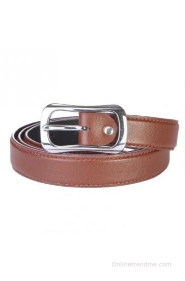 Royal County of Berkshire Polo Club Women Casual Brown Texas Leatherite Belt(Brown-02)